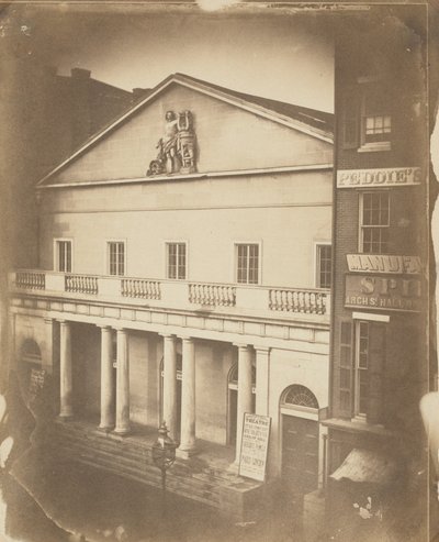 مسرح شارع القوس، القوس في شارع 6، فيلادلفيا، ج. 1859 (صورة) بواسطة فريدريك دي بور ريتشاردز