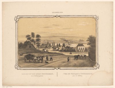 منظر لـ Oosterbeek منظر لقرية أوستربيك مأخوذ من جبل تيبل (العنوان على الجسم) جيلديرلاند (عنوان السلسلة على الكائن) بواسطة فريدريك لودويجك هيغنز