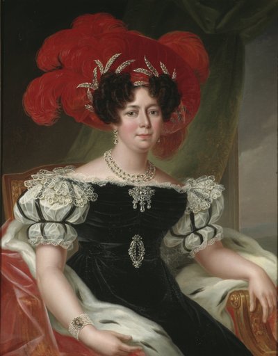 Desire Clary ، reine consort de Suede et Norvege - صورة ديزيديا (1777-1860) ، ملكة السويد والنرويج ، بقلم ويستن ، فريدريك (1782-1862). زيت على قماش بواسطة فريدريك ويستن