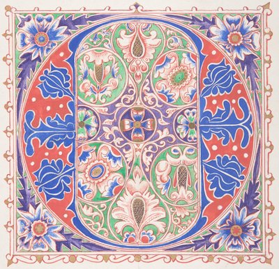 الحرف الأول المضيء O ، 1830-62. بواسطة فريمان غيج ديلاموت