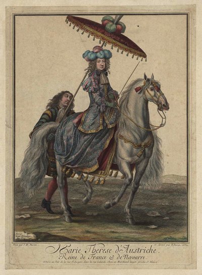ماريا تيريزا من إسبانيا 1638-1683 ، الملكة ملكة فرنسا ونافار ، 1682 بواسطة سيد الفرنسية