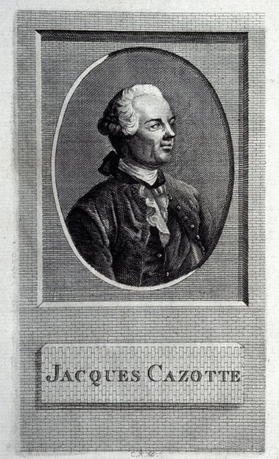 صورة المؤلف جاك كازوت 1720-1792 بواسطة سيد الفرنسية
