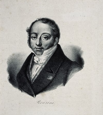 صورة الملحن Gioachino Antonio Rossini 1792-1868 بواسطة سيد الفرنسية