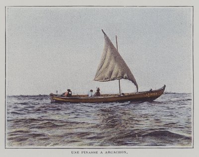 زورق في Arcachon ، فرنسا (صورة ملونة) بواسطة مصور فرنسي