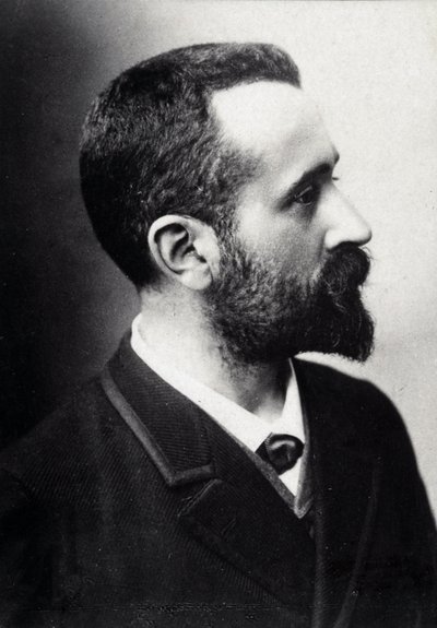 ألفونس بيرتيلون (1853-1914) ، عالم فرنسي ، مبتكر قياس الأنثروبومترية. بواسطة مصور فرنسي