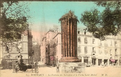 بوردو ، La Fontaine Des Salinieree ، La Fieche Saint-Michel بواسطة مصور فرنسي