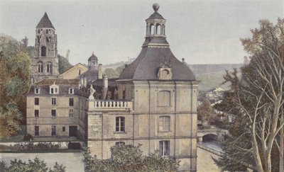 Brantome ، Ensemble du Monastere ، Cote O (دار البلدية والمدرسة) بواسطة مصور فرنسي