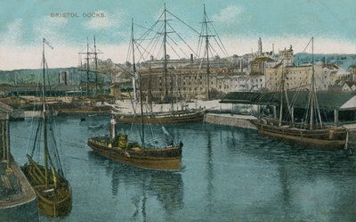 بريستول دوكس ، إنجلترا. أُرسلت البطاقة البريدية عام 1913. بواسطة مصور فرنسي