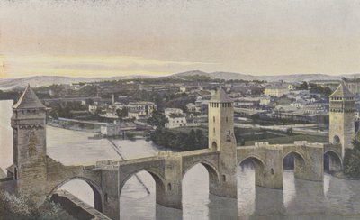 Cahors ، Pont Valentre وإطلالة على ضفة G للوط بواسطة مصور فرنسي