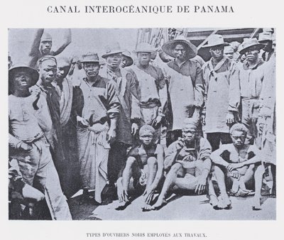 قناة Interoceanico De Panama (صورة b / w) بواسطة مصور فرنسي