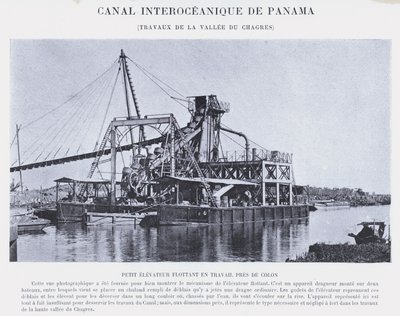 قناة بنما بين المحيطين ، أعمال وادي Chagres (صورة b / w) بواسطة مصور فرنسي