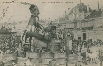كرنفال جميل ، شار ، حبوب الشيطان. أُرسلت البطاقة البريدية عام 1913. بواسطة مصور فرنسي