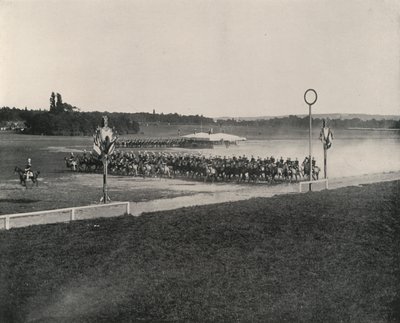 مناورة الفرسان على Longchamps (صورة بالأبيض والأسود) بواسطة مصور فرنسي