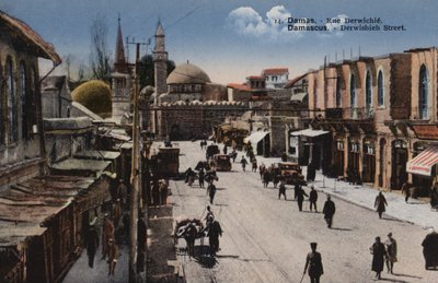 دمشق شارع الدرويش بواسطة مصور فرنسي