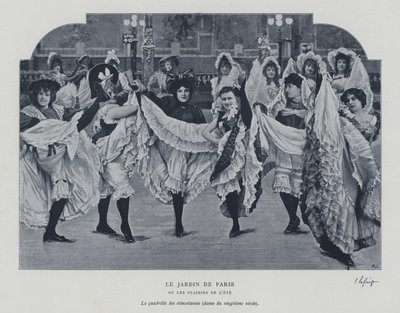 الراقصون في Jardin de Paris (صورة b / w) بواسطة مصور فرنسي