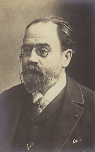 إميل زولا (1840-1902) ، روائي وصحفي وكاتب مسرحي فرنسي بواسطة مصور فرنسي