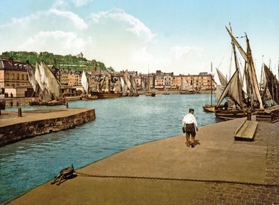 ميناء أونفلور ، فرنسا ، 1890-1900 بواسطة مصور فرنسي