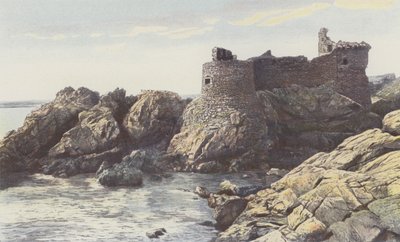 Ile DYeu، Vieux Chateau، SE View بواسطة مصور فرنسي