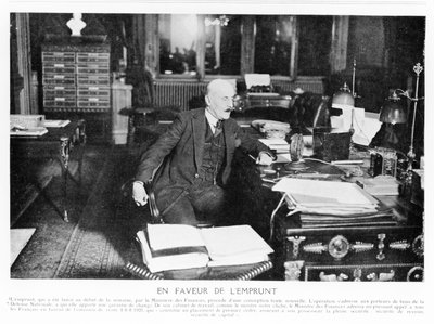 جوزيف كايو يتحدث في الإذاعة عام 1925 ، من لو موند Illustré ، 1925 بواسطة مصور فرنسي