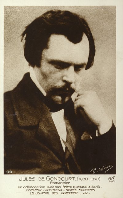 Jules de Goncourt (1830-1870) ، الروائي الفرنسي بواسطة مصور فرنسي