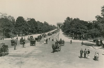 LAvenue du Bois-de-Boulogne، Bois de Boulogne Avenue (نقش ضوئي) بواسطة مصور فرنسي