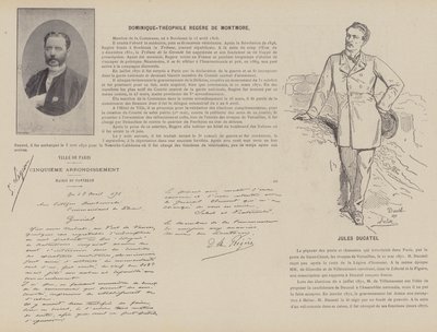 La Commune de Paris, Dominique-Theophile Regere De Montmore, Jules Ducatel (b/w photo) بواسطة مصور فرنسي