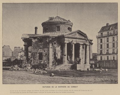 La Commune de Paris, Rotonde De La Barriere Du Combat (b/w photo) بواسطة مصور فرنسي