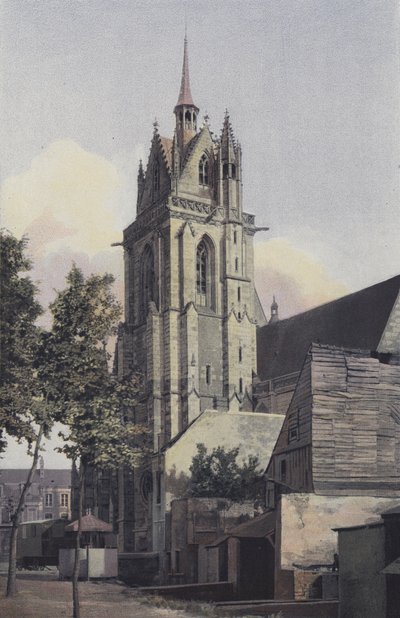 لا فيرتي بيرنارد ، ND des Marais Clocher Church ، NW side بواسطة مصور فرنسي