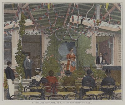 La Romance Populaire at the Pavillon Rose، Point-du-Jour، Paris (صورة ملونة) بواسطة مصور فرنسي