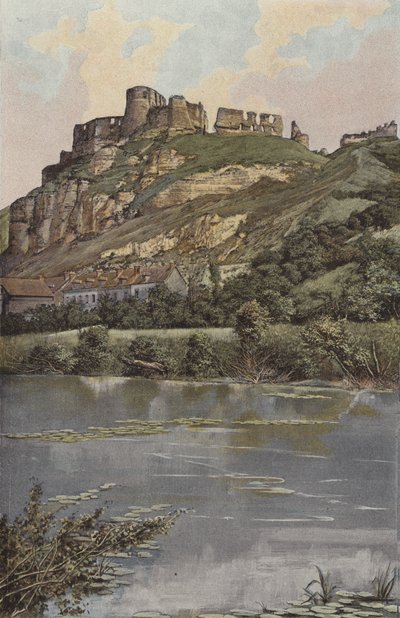 Les Andelys، Chateau Gaillard، Cote de la riviere بواسطة مصور فرنسي