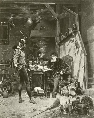 Mephistopheles و Faust (الحفر) بواسطة مصور فرنسي