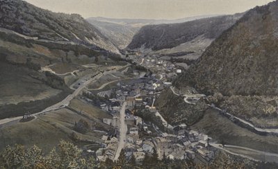 Morez ، منظر عام تم التقاطه في N بواسطة مصور فرنسي