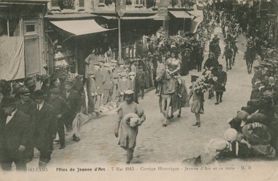 أورليانز ، فيتس دي جان دارك ، 7 مايو 1913. تم إرسال البطاقة البريدية في عام 1913. بواسطة مصور فرنسي