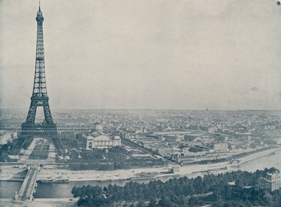 بانوراما باريس ، من تروكاديرو (b / w photo) بواسطة مصور فرنسي