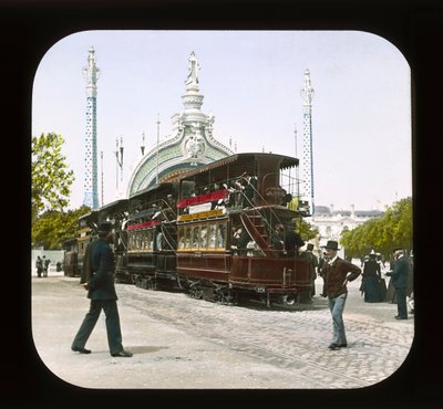 معرض باريس: بوابة المدخل الرئيسية ، 1900 (شريحة الفانوس) بواسطة مصور فرنسي