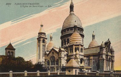 باريس ، مونتمارتر ، كنيسة LE Sacre-Coeur بواسطة مصور فرنسي