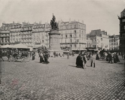 باريس: Place de Clichy (b / w photo) بواسطة مصور فرنسي
