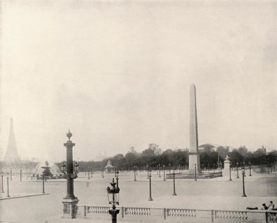 باريس: Place de la Concorde (b / w photo) بواسطة مصور فرنسي