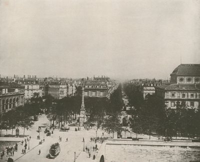 باريس: The Place du Chatelet (b / w photo) بواسطة مصور فرنسي