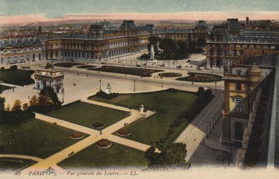 باريس ، Vue generale du Louvre بواسطة مصور فرنسي