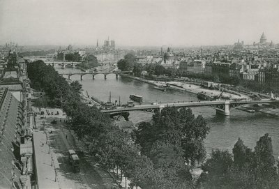 منظور سور لا سين ، المنظر المأخوذ من Pavillon de Flore ، The Seine ، المنظر المأخوذ من Pavillon of Flore (التصوير الفوتوغرافي) بواسطة مصور فرنسي