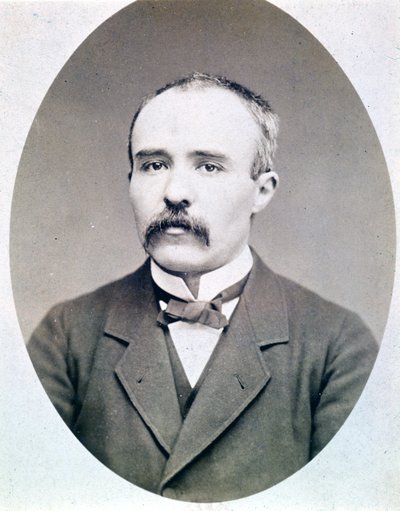 صورة لجورج كليمنصو يونغ (1841-1929) حوالي 1870-1880. بواسطة مصور فرنسي
