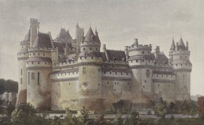 Pierrefonds ، شاتو (منظر مأخوذ من طريق Villers-Cotterets) بواسطة مصور فرنسي