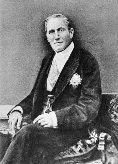 صورة البارون جورج يوجين هوسمان (1809-91) من Memoires du Baron Haussmann ، باريس ، فيكتور هافارد إديتور ، 1889 بواسطة مصور فرنسي