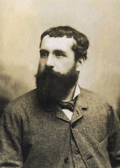 صورة لكلود مونيه (1840-1926) ، رسام فرنسي. بواسطة مصور فرنسي