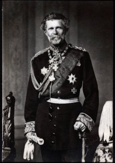 صورة إدوين فرايهر فون مانتيفيل (البارون فون مانتيفيل) (1809-1895) ، المارشال الألماني. بواسطة مصور فرنسي