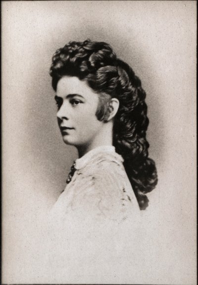 صورة إليزابيث من النمسا تدعى سيسي (1837-1898) ، إمبراطورة النمسا وزوجتها ملكة المجر. بواسطة مصور فرنسي