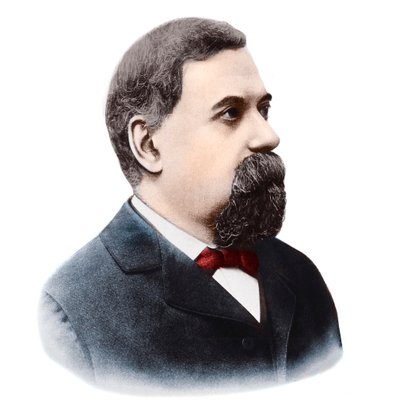 صورة الفلكي الإيطالي جيوفاني شياباريللي (1835-1910). بواسطة مصور فرنسي