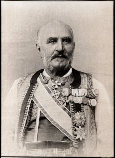 صورة لنيكولا 1er (1841-1921) ، أمير الجبل الأسود. بواسطة مصور فرنسي