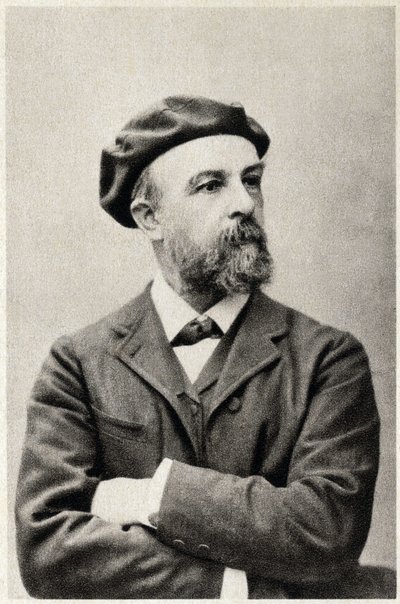 صورة لأوديلون ريدون (1840-1916) ، رسام فرنسي. التصوير بواسطة مصور فرنسي